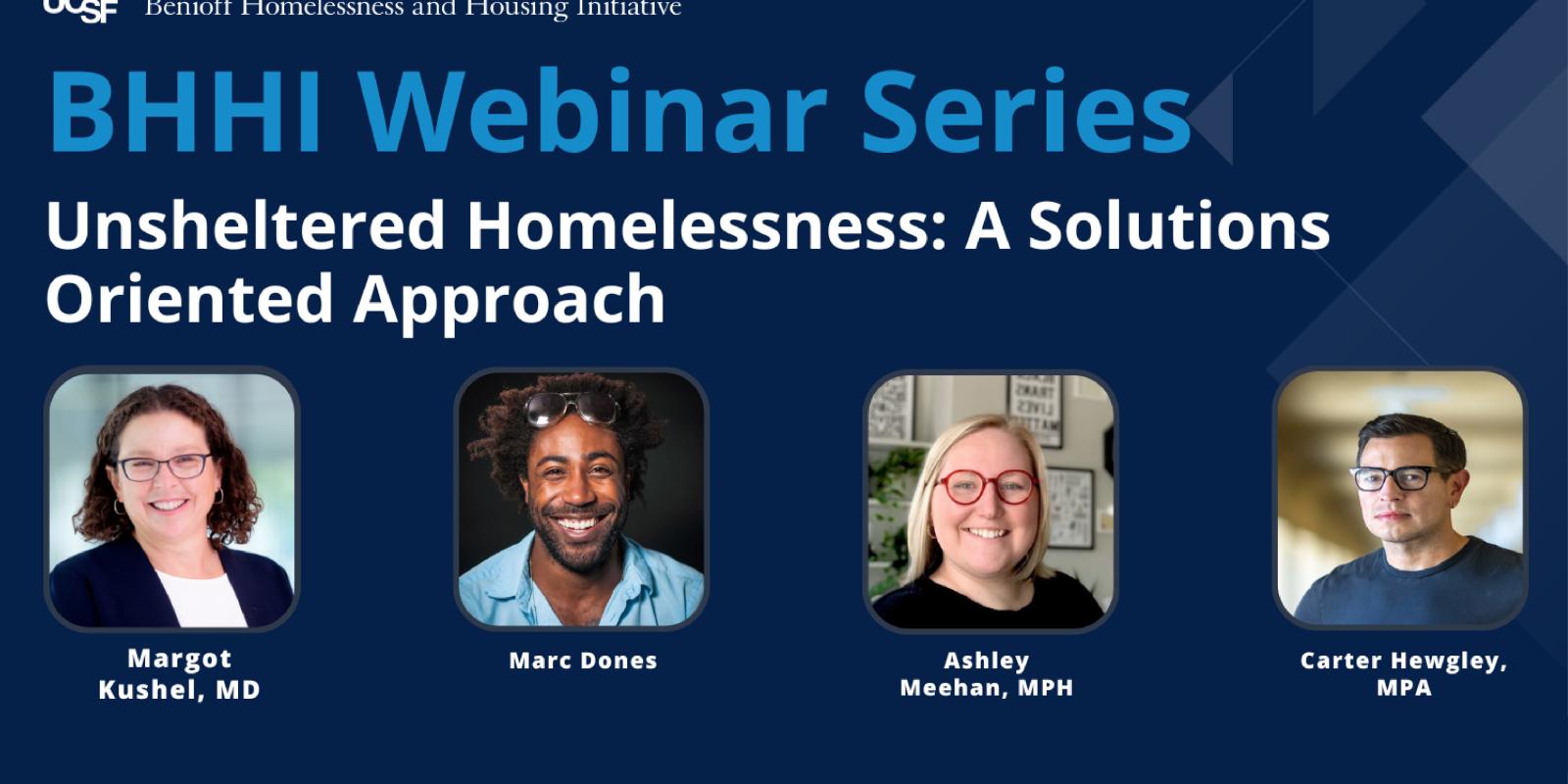 BHHI Webinar Series Unsheltered Homelessness Feature Image Web